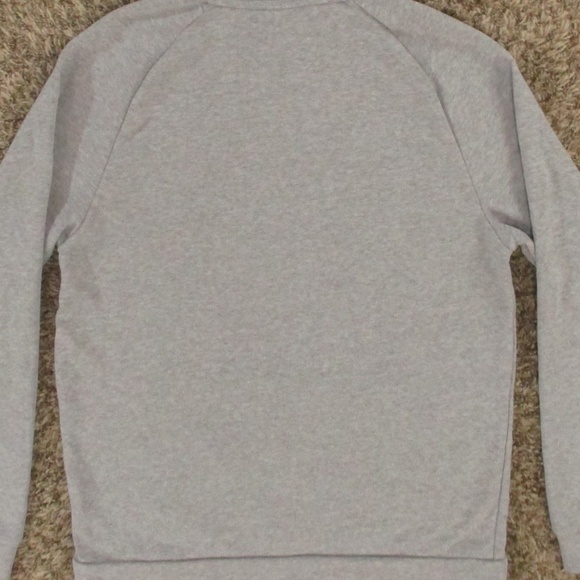 Nike Hoodie Men's Small Heather Gray Black Big Swoosh Training Athletic Pullover - Picture 4 of 7